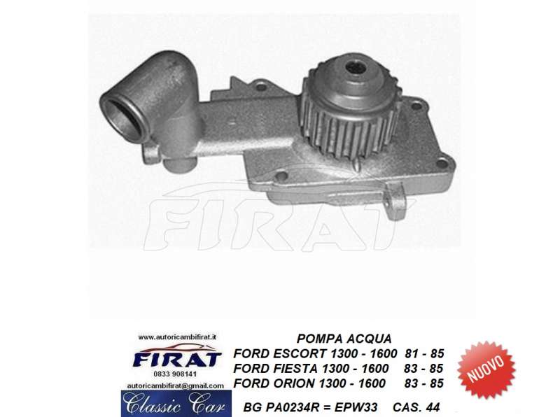 POMPA ACQUA FORD FIESTA-ESCORT-ORION (PA0234R)